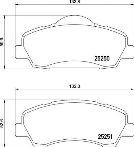 P61138 BREMBO Передние тормозные колодки купить в Каменское