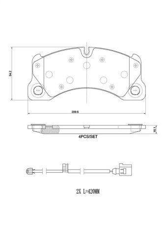 P65049 Передние тормозные колодки купить Чернигов
