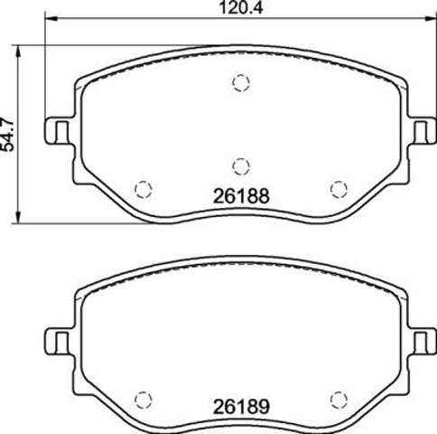 BREMBO P68073 Передние тормозные колодки в наличии Полтава