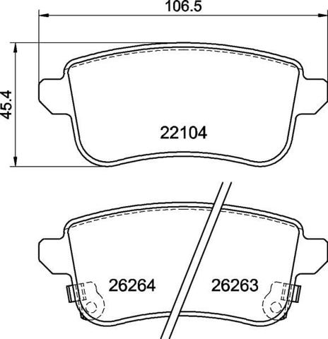 BREMBO P68074 Задние тормозные колодки в наличии Кривой Рог