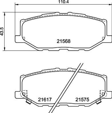 P79040 Колодки тормозные передние дисковые купить Кривой Рог