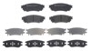 Sapatas do freio traseiras de disco P83160 BREMBO