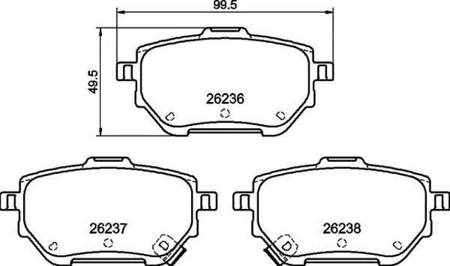 P83182 BREMBO Задние тормозные колодки купить в Днепр