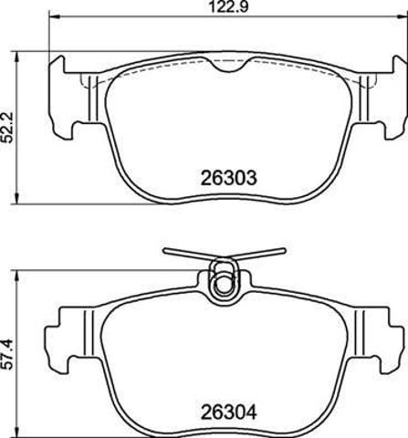 BREMBO P85189 Задние тормозные колодки в наличии Львов