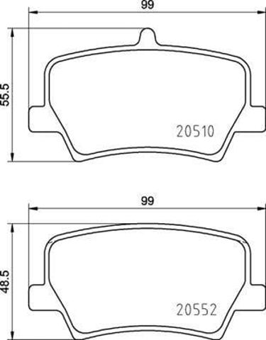 BREMBO P86032 Задние тормозные колодки в наличии Украина