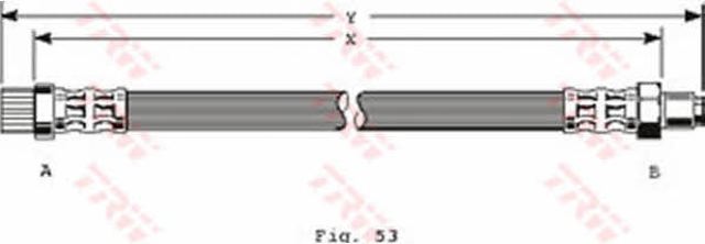 Mangueira do freio dianteira PHA243 TRW