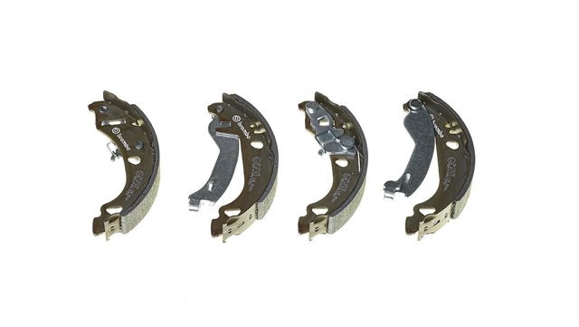 S23513 BREMBO Колодки тормозные задние барабанные, в сборе с цилиндрами, комплект купить в Каменское