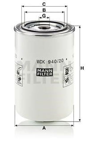 MANN WDK94020 Топливный фильтр в наличии Харьков