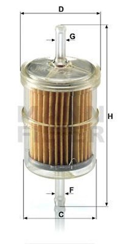 Filtro de combustível WK431210 MANN