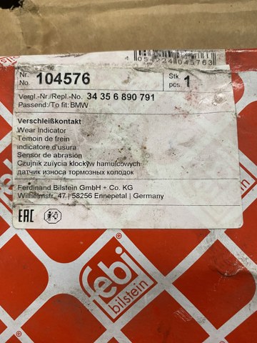 104576 FEBI Датчик износа тормозных колодок задний купить в Ровно
