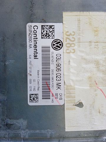 Электронный блок управления двигателем 03L906023MK VAG
