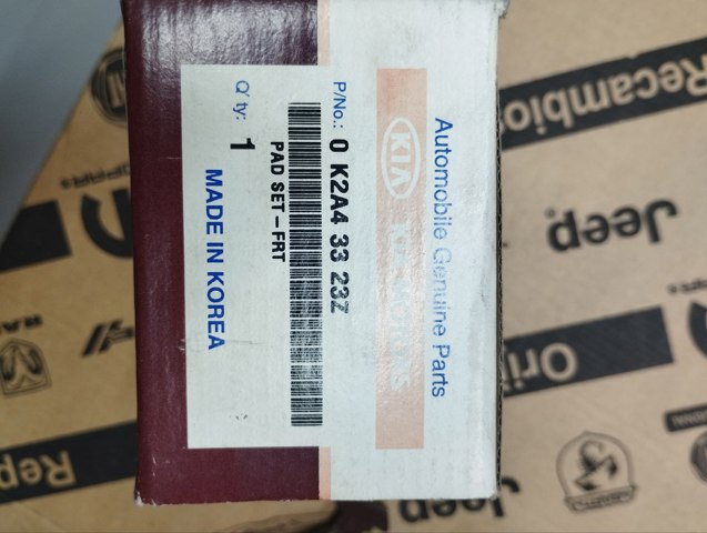 0K2A43323Z HYUNDAI Колодки тормозные передние дисковые купить в Черкассы