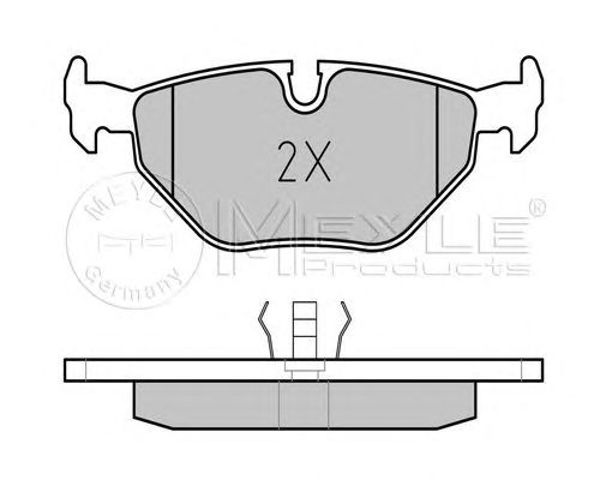 MEYLE 0252099517 Колодки тормозные задние дисковые в наличии Николаев