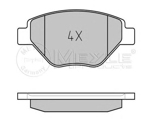 MEYLE 0252393418 Колодки тормозные передние дисковые в наличии Сумы