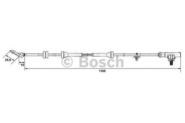 0265007537 BOSCH Датчик АБС передний купить в Черновцы
