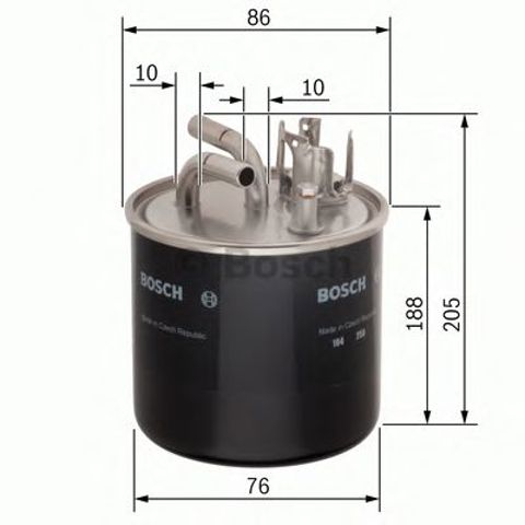 0450906459 BOSCH Топливный фильтр купить в Запорожье