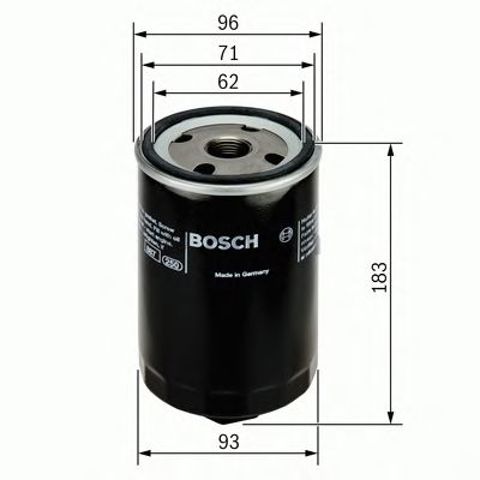 0451203087 BOSCH Фильтр масляный купить в Украина