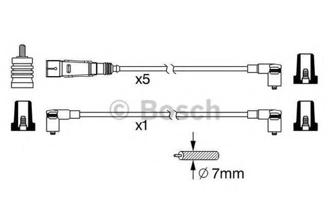 0986356340 BOSCH Высоковольтные провода купить в Ужгород