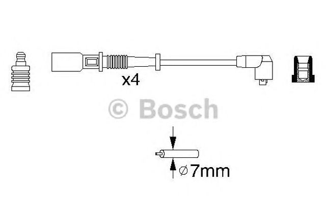 BOSCH 0986356754 Высоковольтные провода в наличии Киев