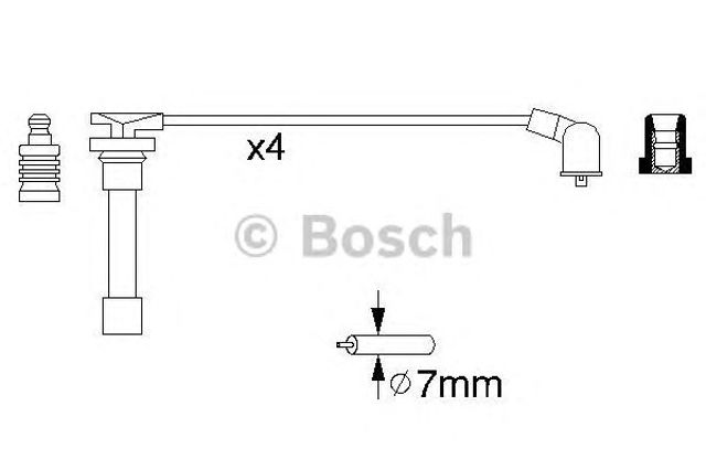 BOSCH 0986356793 Высоковольтные провода в наличии Николаев