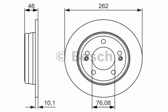 0986479052 BOSCH Диск тормозной задний купить в Тернополь