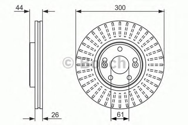 BOSCH 0986479668 Диск тормозной передний в наличии Ужгород