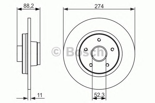 BOSCH 0986479695 Тормозные диски в наличии Ужгород