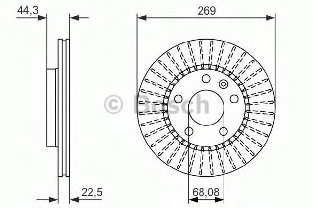 0986479779 BOSCH Передние тормозные диски купить в Хмельницкий