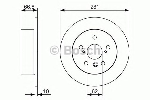 0986479R06 BOSCH Тормозные диски купить в Николаев