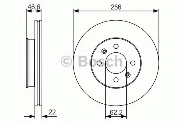 BOSCH 0986479R77 Диск тормозной передний в наличии Запорожье