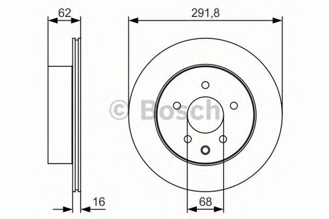 0986479S31 BOSCH Тормозные диски купить в Ирпень