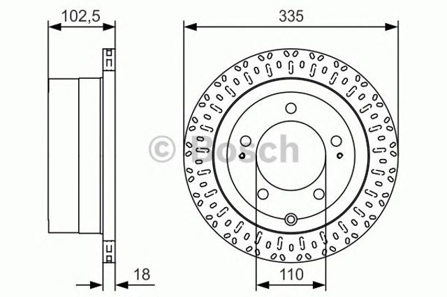 BOSCH 0986479U32 Диск тормозной задний в наличии Киев