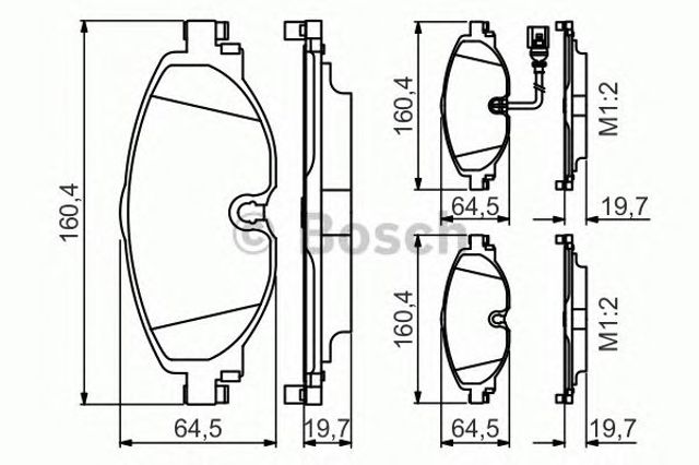 BOSCH 0986495347 Передние тормозные колодки в наличии Николаев