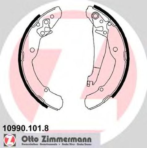 109901018 ZIMMERMANN Задние барабанные колодки купить в Львов