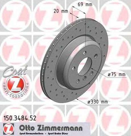150348452 ZIMMERMANN Тормозные диски купить в Павлоград