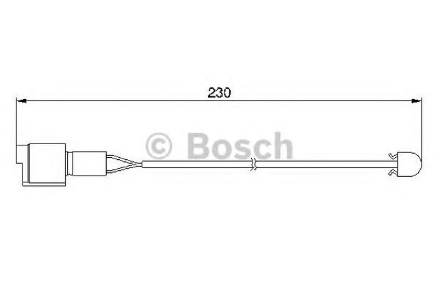BOSCH 1987474910 Датчик износа тормозных колодок задний в наличии Полтава