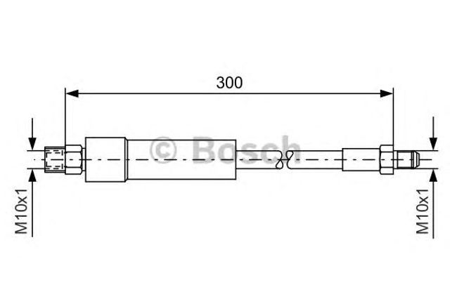 1987476074 BOSCH Задний тормозной шланг купить в Сумы