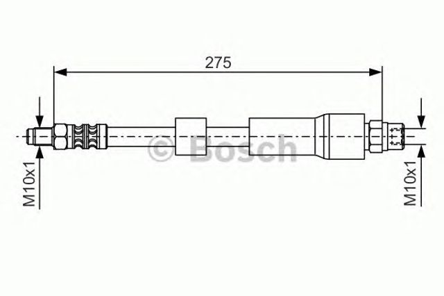 BOSCH 1987476174 Шланг тормозной задний в наличии Черкассы