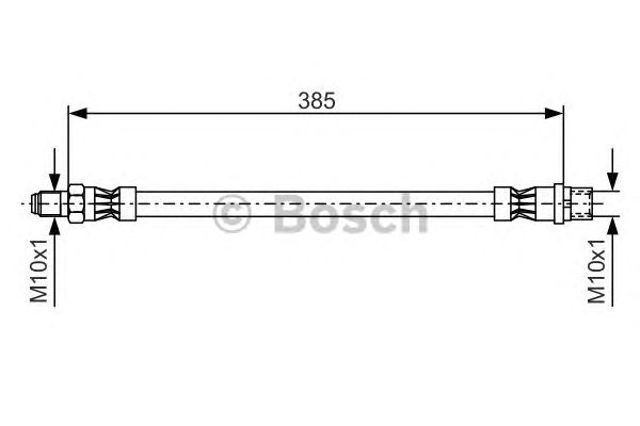 1987476439 BOSCH Шланг тормозной передний купить в Запорожье