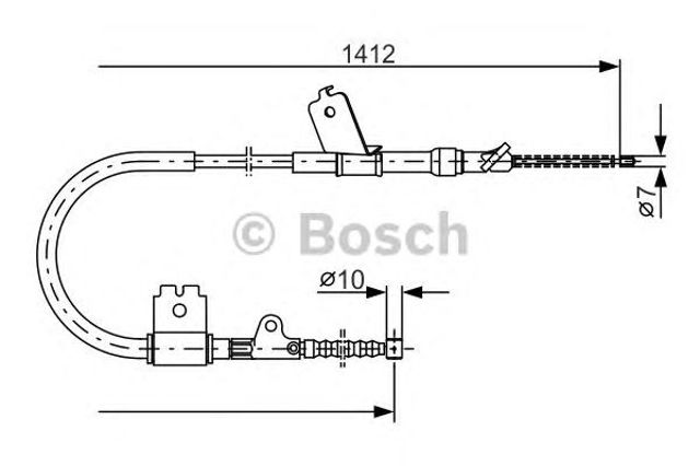 1987477403 BOSCH Трос ручника купить в Хмельницкий