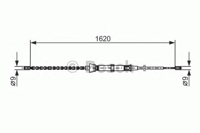 1987477684 BOSCH Задний трос ручника купить в Николаев