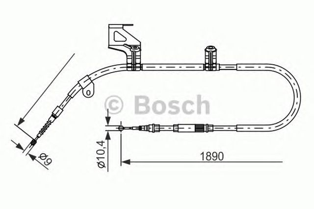 BOSCH 1987477803 Трос ручника в наличии Киев