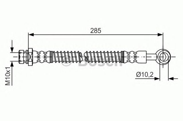 1987481645 BOSCH Шланг тормозной передний купить в Кривой Рог