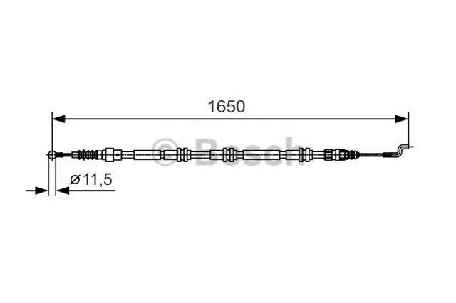 1987482016 BOSCH Трос ручного тормоза задний правый/левый купить в Житомир