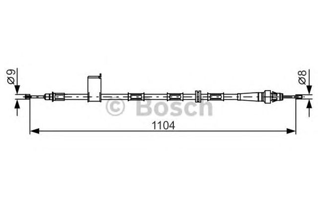 1987482364 BOSCH Трос ручника купить в Черновцы