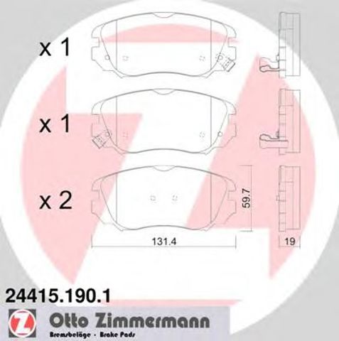244151901 Передние тормозные колодки купить Киев