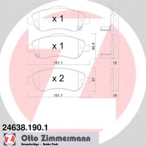 246381901 Колодки тормозные передние дисковые купить Ужгород
