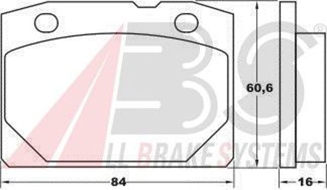 ABS 36080 Колодки тормозные передние дисковые в наличии Житомир