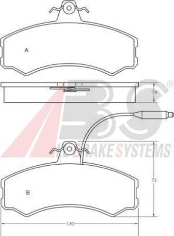 36470 ABS Колодки тормозные передние дисковые купить в Киев