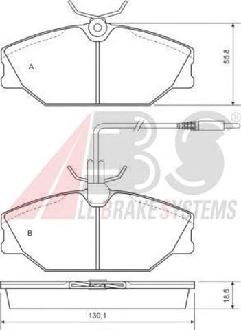 ABS 36769 Колодки тормозные передние дисковые в наличии Сумы